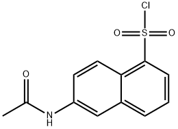 1-Naphthalenesulfonyl chloride, 6-(acetylamino)- Structure