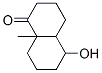1(2H)-나프탈레논,옥타히드로-5-히드록시-8a-메틸- 구조식 이미지