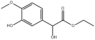 Ethyl 3-hydroxy-4-methoxy-mandelate 구조식 이미지