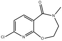 Pyrido[3,2-f]-1,4-oxazepin-5(2H)-one, 8-chloro-3,4-dihydro-4-methyl- 구조식 이미지