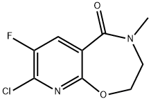 Pyrido[3,2-f]-1,4-oxazepin-5(2H)-one, 8-chloro-7-fluoro-3,4-dihydro-4-methyl- Structure