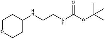 [2-[(TETRAHYDROPYRAN-4-YL)AMINO]ETHYL]CARBAMIC ACID TERT-BUTYL ESTER Structure