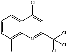 4-클로로-8-메틸-2-트리클로로메틸-퀴놀린 구조식 이미지
