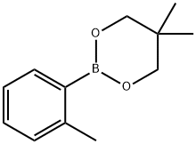 5,5-Dimethyl-2-(2-methylphenyl)-1,3,2-dioxaborinane Structure