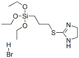 4,5-dihydro-2-[[3-(triethoxysilyl)propyl]thio]-1H-imidazole monohydrobromide Structure