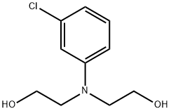 2,2'-(3-Chlorophenylimino)diethanol Structure