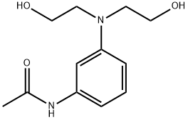 N-(3-Bis(2-hydroxyethylamino)phenyl)acetamide 구조식 이미지