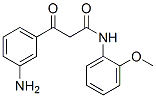 3-(m-aminophenyl)-N-(o-methoxyphenyl)-3-oxopropionamide Structure