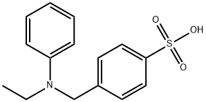 4-((Ethylanilino)methyl)benzenesulphonic acid Structure