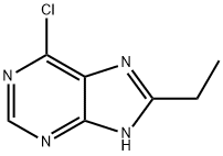 6-클로로-8-에틸-9H-퓨린 구조식 이미지