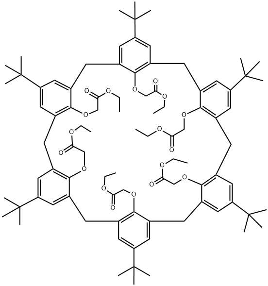 4-TERT-BUTYLCALIX(6)ARENE-HEXAACETIC ACID HEXAETHYL ESTER Structure