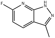 1H-피라졸로[3,4-B]피리딘,6-FLUORO-3-메틸- 구조식 이미지
