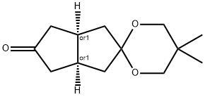 5,5-Dimethyl-hexahydro-1'H-spiro[1,3-dioxane-2,2'-pentalene]-5'-one 구조식 이미지