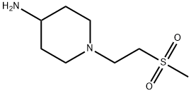 1-[2-(methylsulfonyl)ethyl]-4-piperidinamine(SALTDATA: 2HCl H2O) 구조식 이미지