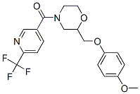 METHANONE, [2-[(4-METHOXYPHENOXY)METHYL]-4-MORPHOLINYL][6-(TRIFLUOROMETHYL)-3-PYRIDINYL]- 구조식 이미지