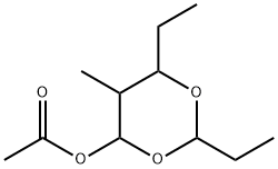 m-Dioxan-4-ol, 2,6-diethyl-5-methyl-, acetate Structure