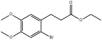 3-(2-BROMO-4,5-DIMETHOXY-PHENYL)-PROPIONIC ACID ETHYL ESTER Structure