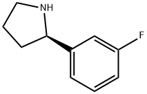 (R)-2-(3-Fluorophenyl)pyrrolidine Structure