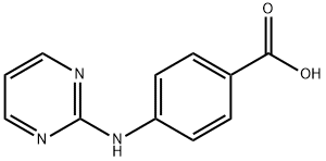 4-(피리미딘-2-일라미노)-벤조산 구조식 이미지