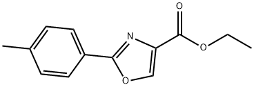 2-P-TOLYL-OXAZOLE-4-CARBOXYLIC ACID ETHYL ESTER Structure