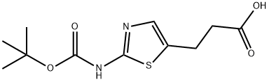 5-티아졸프로판산,2-[[(1,1-디메틸에톡시)카르보닐]아미노]- 구조식 이미지