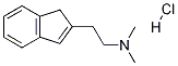 N,N-디메틸-1H-인덴-2-에타나민염산염 구조식 이미지