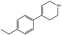 Pyridine, 4-(4-ethylphenyl)-1,2,3,6-tetrahydro- Structure