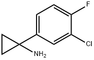 Cyclopropanamine, 1-(3-chloro-4-fluorophenyl)- Structure