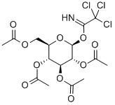 2,3,4,6-테트라-O-아세틸-베타-D-글루코피라노실2,2,2-트리클로로아세티미데이트 구조식 이미지