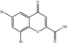 6,8-DIBROMOCHROMONE-2-CARBOXYLIC ACID 구조식 이미지