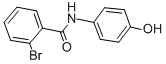 2-브로모-N-(4-하이드록시페닐)벤자미드 구조식 이미지