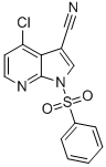 1H-Pyrrolo[2,3-b]pyridine-3-carbonitrile, 4-chloro-1-(phenylsulfonyl)- Structure