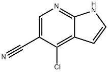 4-Chloro-1H-pyrrolo[2,3-b]pyridine-5-carbonitrile Structure