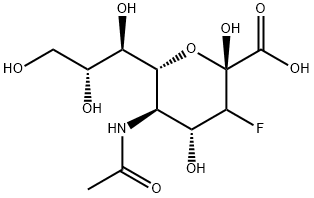 3-fluoro-N-acetylneuraminic acid Structure