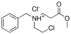 benzyl-(2-chloroethyl)-(2-methoxycarbonylethyl)azanium chloride Structure