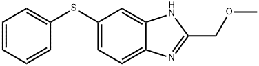 2-(메톡시메틸)-5-(페닐티오)-1H-벤즈미다졸 구조식 이미지