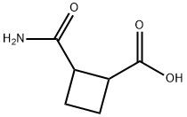 Cyclobutanecarboxylic acid, 2-(aminocarbonyl)- (9CI) Structure