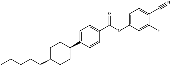3-Fluoro-4-cyanophenyl trans-4-(4-n-pentylcyclohexyl)-benzoate Structure