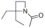 아제티딘,1-아세틸-2,2-디에틸-(7CI) 구조식 이미지