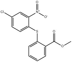 메틸2-(4-클로로-2-니트로페닐티오)벤조에이트 구조식 이미지