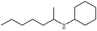 N-사이클로헥실-2-아미노헵탄 구조식 이미지