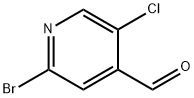 2-Бром-5-хлорпиридин-4-карбоксальдегид структурированное изображение