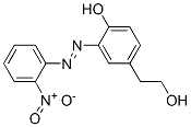 4-하이드록시-3-[(2-니트로-페닐)아조]-벤젠에탄올 구조식 이미지