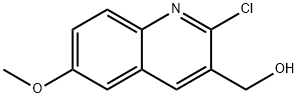 2-CHLORO-6-METHOXYQUINOLINE-3-METHANOL 구조식 이미지