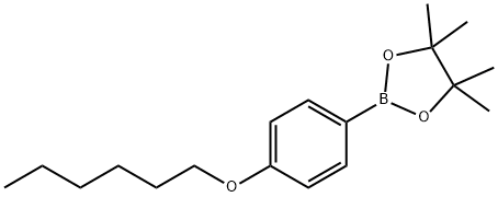 2-[4-(Hexyloxy)phenyl]-4,4,5,5-tetramethyl-1,3,2-dioxaborolane Structure