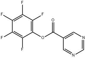 pentafluorophenyl pyrimidine-5-carboxylate Structure
