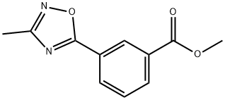 Methyl 3-(3-methyl-1,2,4-oxadiazol-5-yl)benzoate 구조식 이미지
