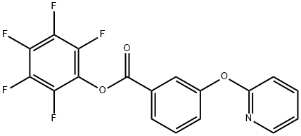 펜타플루오로페닐3-(피리드-2-일옥시)벤조에이트 구조식 이미지