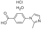 4-(2-메틸-1H-이미다졸-1-일)벤조산염산염수화물 구조식 이미지