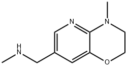 7-[(Methylamino)methyl]-4-methyl-3,4-dihydro-2H-pyrido[3,2-b][1,4]oxazine 구조식 이미지